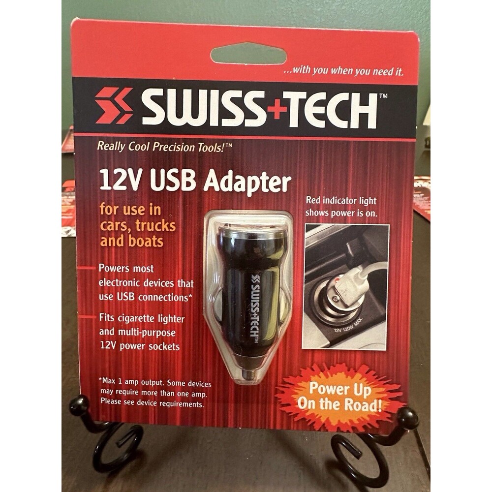 Swiss+Tech 12V USB Adapter New